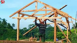 MAKING A SIMPLE SAUNG IN THE GARDEN - MAKING A SAUNG FROM WOOD