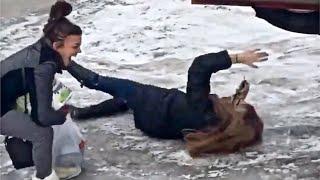 Funny People Slipping On Ice Compilation