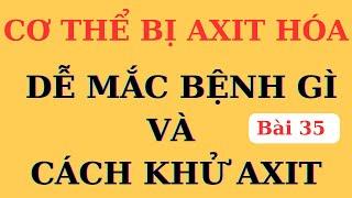 CƠ THỂ AXIT HÓA, đơn giản hay mối nguy hại, khử thế nào cho khoa học | Ds Nguyễn Quốc Tuấn