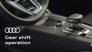 How to operate the gear shift in your Audi