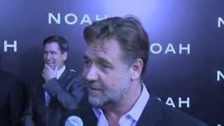 Russell Crowe talks NOAH with Brad Blanks at the New York Premiere