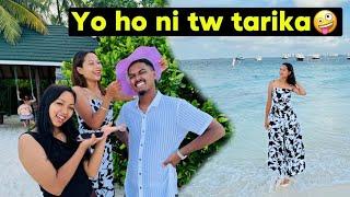 BEACH MA SWIMMING‍️GARNU KO MAJA//FULL ENJOY IN MALDIVES//bebo_vlog️