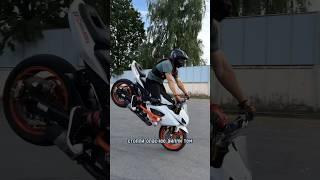 Обучение Стоппи - езда на переднем колесе. #мото #мотоциклы #стантрайдинг