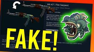 How To Make a FAKE AK 47 Fire Serpent! (CS:GO Skins)