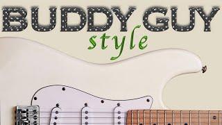 Buddy Guy style blues backing track in Am