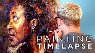 Face to Face | Female Portrait Oil Painting Process Timelapse