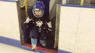 4 Year Old Luca Practicing His Hockey Game Entry