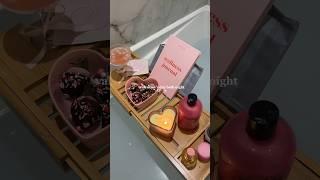 vday themed bath #valentinesday #bathroutine #selfcare #asmr #asmrsounds #selfcareroutine