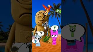 Who destroyed the sand figure? Gummy  Bear Minion Pinki | Incredibox Sprunki #incredibox #sprunki