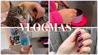 VLOGMAS 12 | burgundy nokti , pripreme za polazak 