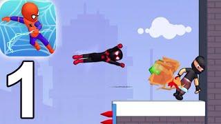 Web Master: Stickman Superhero Gameplay Walkthrough Part 1 (iOS Android)