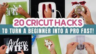  20 CRICUT HACKS TO TURN A BEGINNER INTO A PRO FAST! 