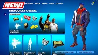 NEW ICON Series SHAQ Skins BUNDLE & EMOTES Item Shop Fortnite!