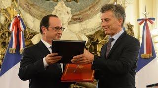 El presidente Macri y François Hollande firmaron acuerdos bilaterales