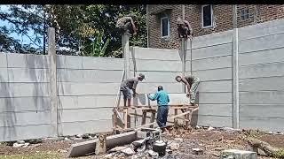 Cara Pemasangan Pagar Panel Beton Precast Manual Harga Material Dan Jasa Borongan 081288101107