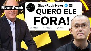 BITCOIN HOJE - BINANCE VAI QUEBRAR? SEU DINHEIRO CORRE PERIGO? BLACKROCK TIROU CZ DA BINANCE