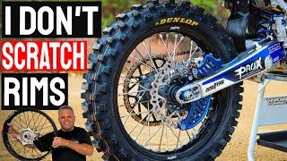 Science of Dirt Bike Tire Change (no-scratches)