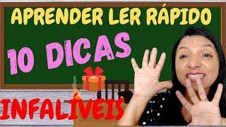 10 DICAS INFALÍVEIS PARA ACELERAR A LEITURA DOS ALUNOS