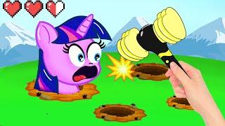 Twilight Sparkle Vs Spike in game - MY LITTLE PONY | Stop Motion Paper