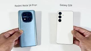 Redmi Note 14 Pro Plus vs Samsung Galaxy S24 Speed test and Camera Compare