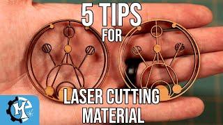 5 Tips for Laser Cutting Material | Maker Experiment !!