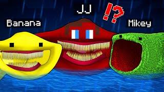 How Banana Kid and JJ and Mikey Became Scary Bloop Monster and EL GRAN MAJA ? - maizen Minecraft