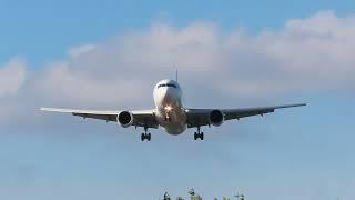 EUROATLANTIC AIRWAYS BOEING 767-300ER CS-TST ARRIVING AT BIRMINGHAM AIRPORT 17/10/23