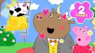 The CHEESE Wedding Dress?!  Peppa Pig Official Full Episodes | Valentine's Episodes | 2 Hours