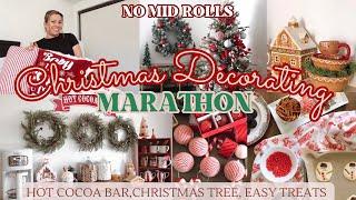  CHRISTMAS MARATHON DECORATE WITH ME | CHRISTMAS DECOR IDEAS | CHRISTMAS HOT COCOA BAR IDEAS #xmas