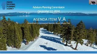 TRPA Advisory Planning Commission - December 11, 2024