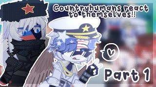 (1/2) Countryhumans react to themselves || Gacha Life 2 || @spacylunary