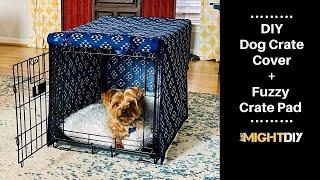 How to Sew a Dog Crate Cover + Fuzzy Dog Crate Pad