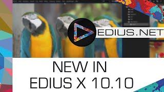 EDIUS.NET Podcast - New in EDIUS X Version 10.10