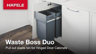 Waste Boss Duo Pull Out Bin | Häfele UK