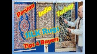 Tips 4 Silk Rugs: Which is suitable & general advice about handmade silk Carpets