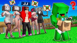 Why ALL GIRLS Kick MIKEY Out of the Village? TV WOMAN fell in LOVE with JJ in Minecraft - Maizen