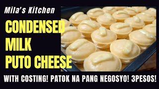 PATOK NA NEGOSYO| CONDENSED MILK PUTO CHEESE | PERFECT RECIPE| 3 PESOS PUTO CHEESE | MILA'S KITCHEN