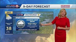 Kansas City weather: First measurable snow possible Saturday