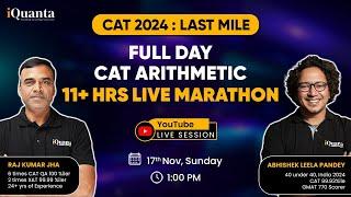 Full Day CAT Arithmetic Marathon by Quant 100%iler | The Last Mile to CAT 2024 Session - 8