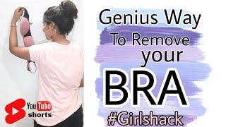 How to remove BRA without removing Clothes  #girlshack #brahack #missbeautypie #shorts