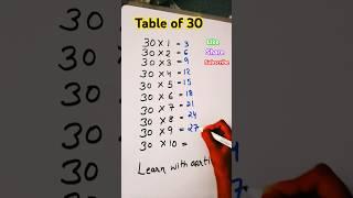 30 table trick #table #tricks #maths #shorts #trending #learnwithaarti #learn with aarti