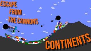 Continents VS. Cannons - Algodoo