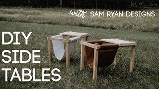 How To Make Side Tables with Sam Ryan Designs!  | Easy Woodworking Project