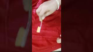 clothes remove in thread by tooth brush #short #angelfashionpoint #2023 ka hacks