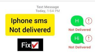 How to fix message not delivered not send in iPhone 5,6,7&8.