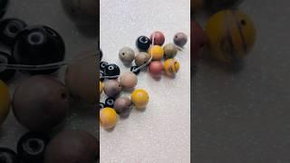 Make Bracelet with Different colour beads #artandcraft #beadart #jewelrymaking #beadlove #diybead