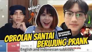 PRANKING @isagastari An Amazing Youtuber From Indonesia  | OME TV | POLYGLOT