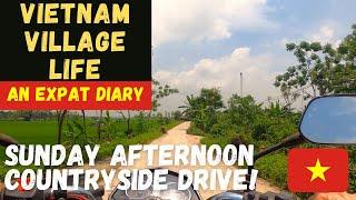 Sunday Afternoon Drive in the Vietnam Countryside | Vietnam Village Life