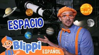 Blippi aprende sobre el espacio 🪐| Blippi Español | Videos educativos para niños