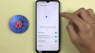 How to hide and show application names in the smart sidebar on OPPO A57 Android 12